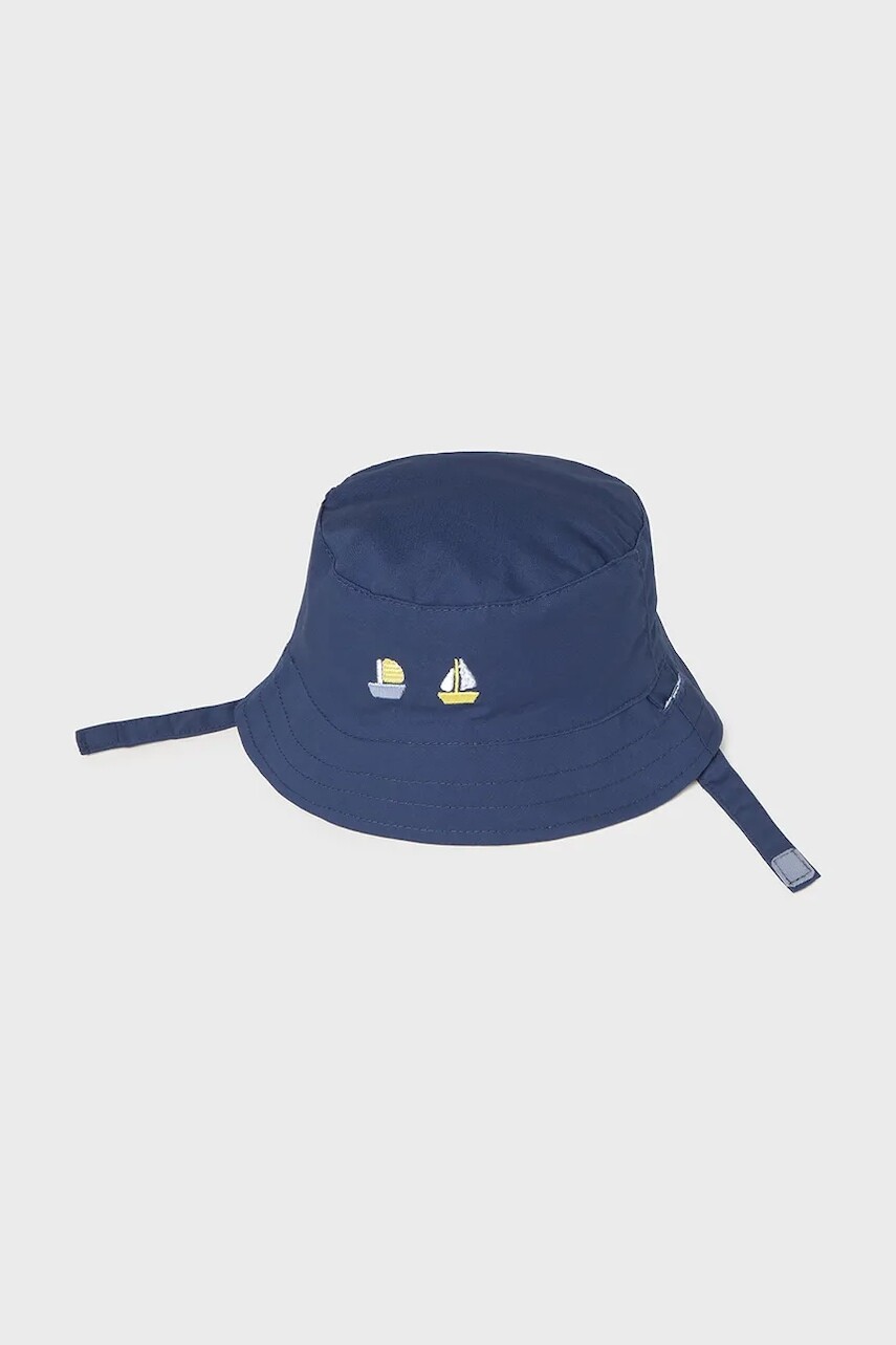 Bavlnená obojstranná detská čiapka Mayoral Newborn