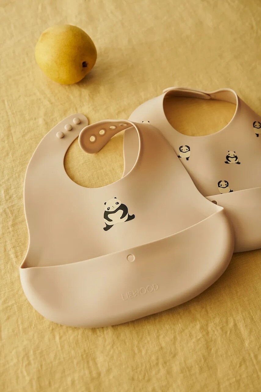 Detský podbradník Liewood Ember Printed Bib 2-pak