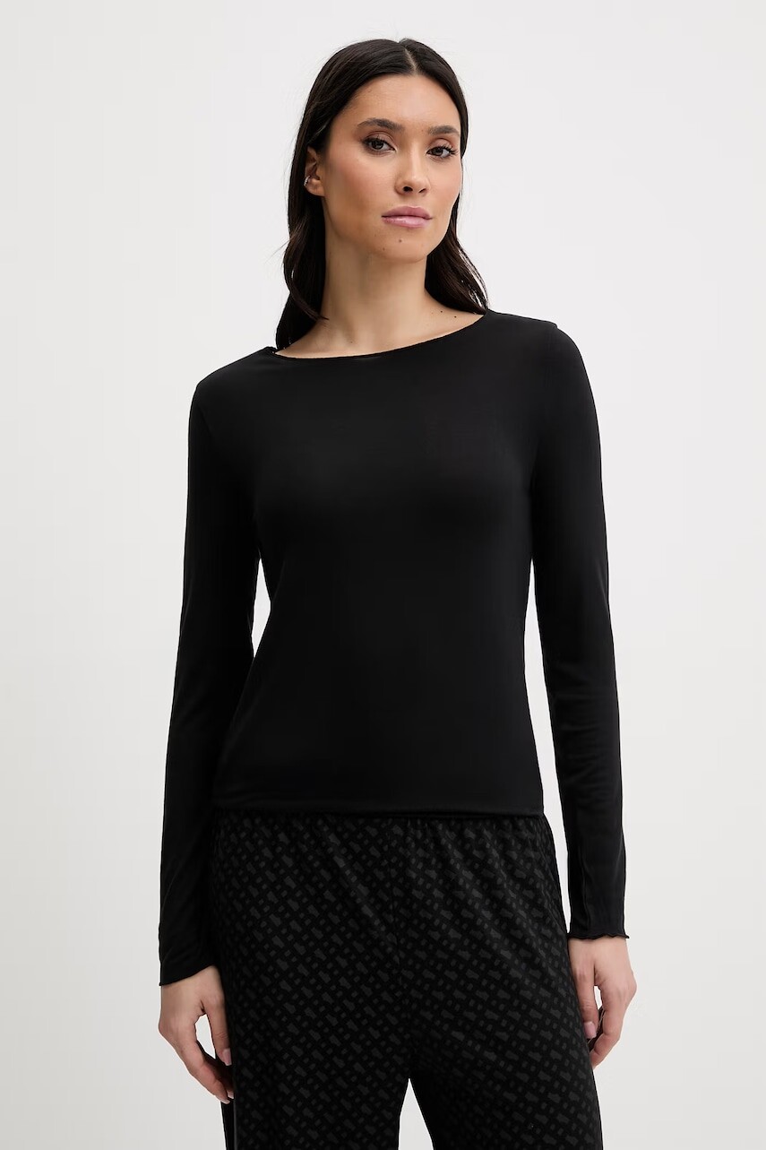 Pyžamové tričko s dlhým rukávom s prímesou ľanu United Colors of Benetton