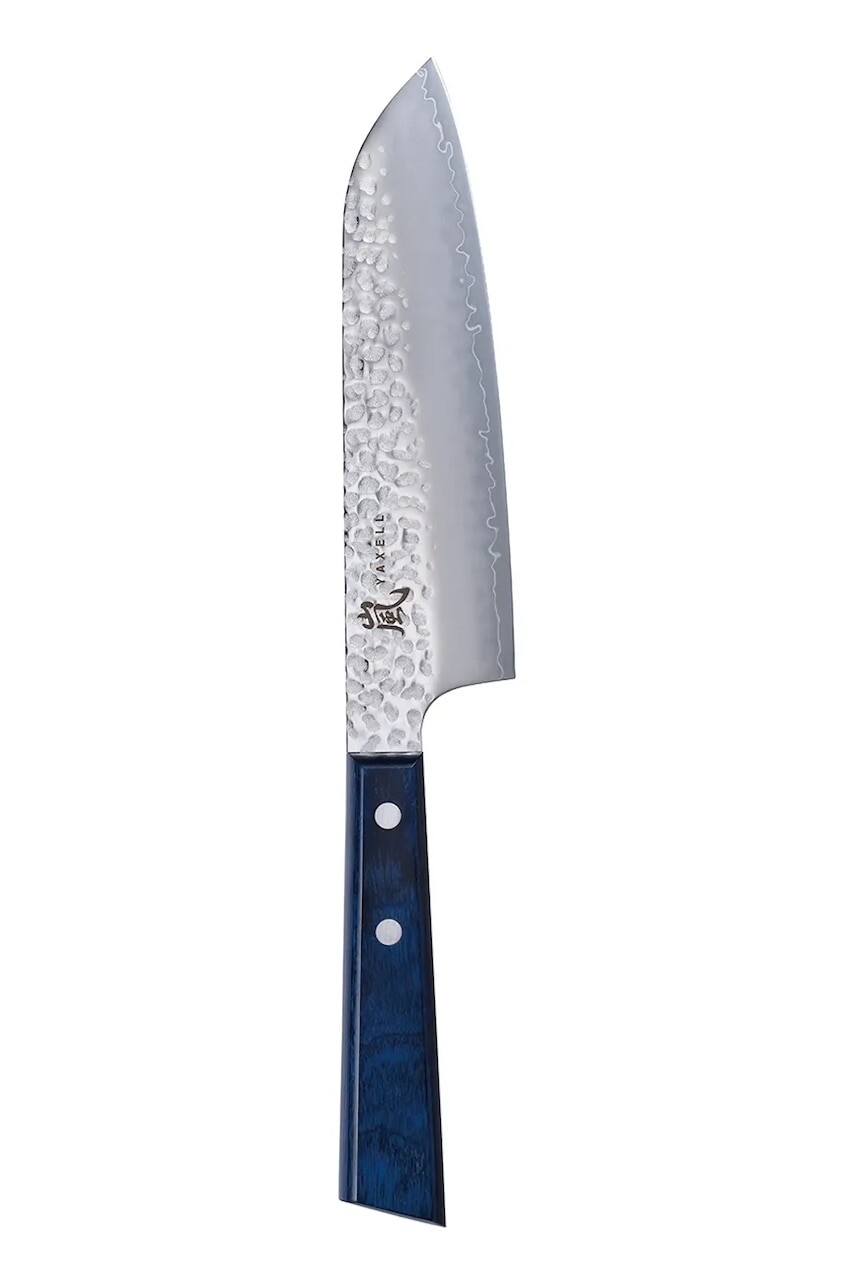 Kuchynský nôž Yaxell Santoku Blue Breeze 16,5 cm