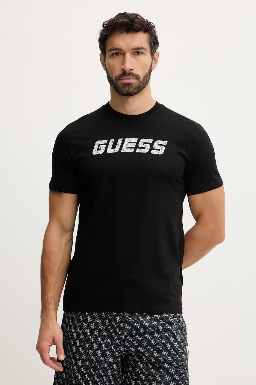 Bavlnené tričko Guess MASKA