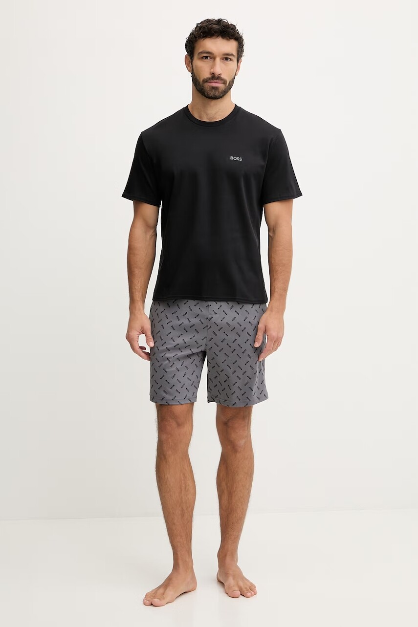Bavlnené pyžamo BOSS Relax Short Set