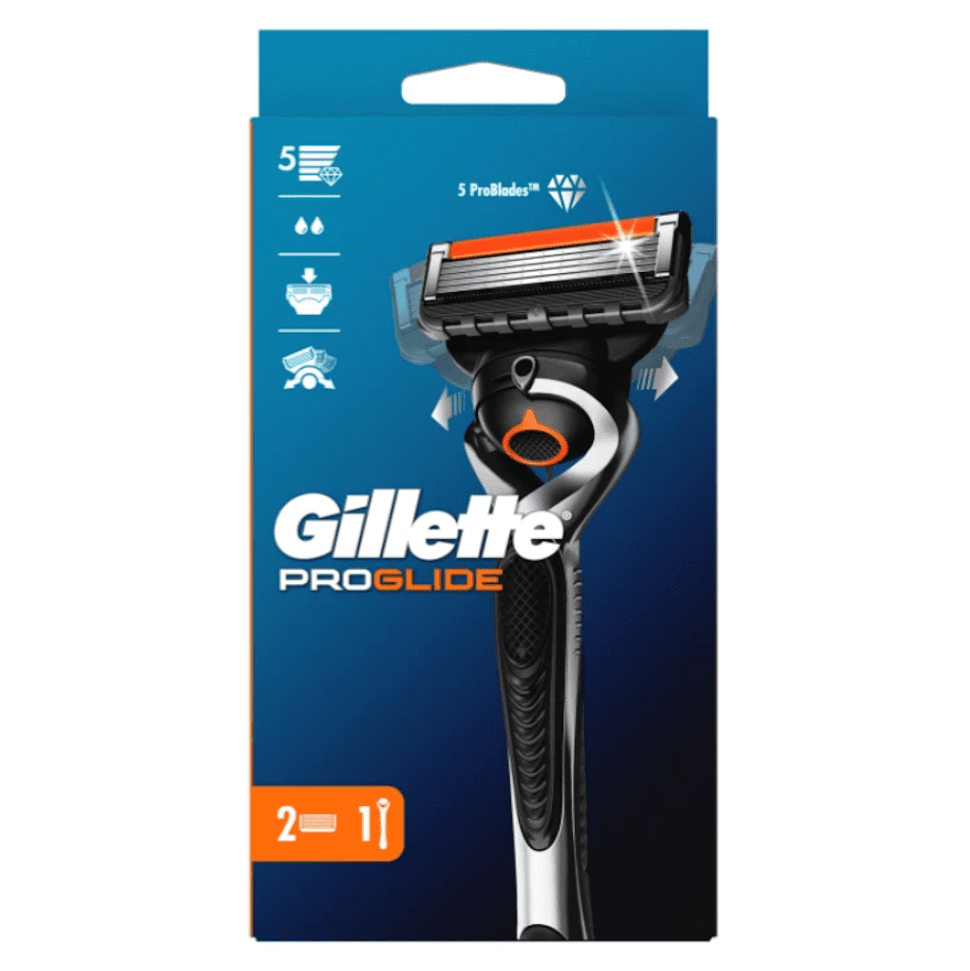 Gillette ProGlide Flexball holiaci strojček + náhradné hlavice 2ks, poškodený obal
