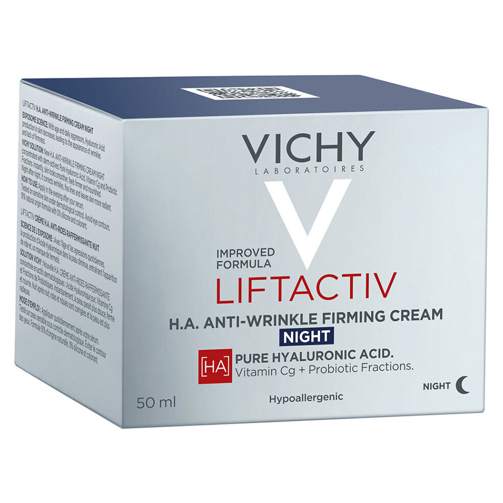 VICHY Liftactiv H.A. Nočný spevňujúci krém proti vráskam 50 ml, poškodený obal