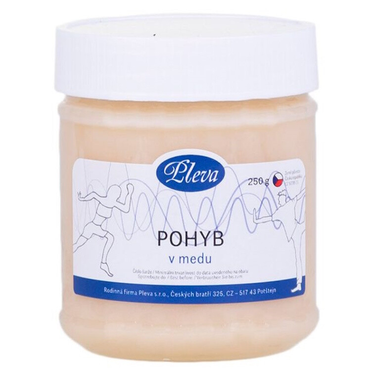 PLEVA Pohyb v mede 250 g, poškodený obal