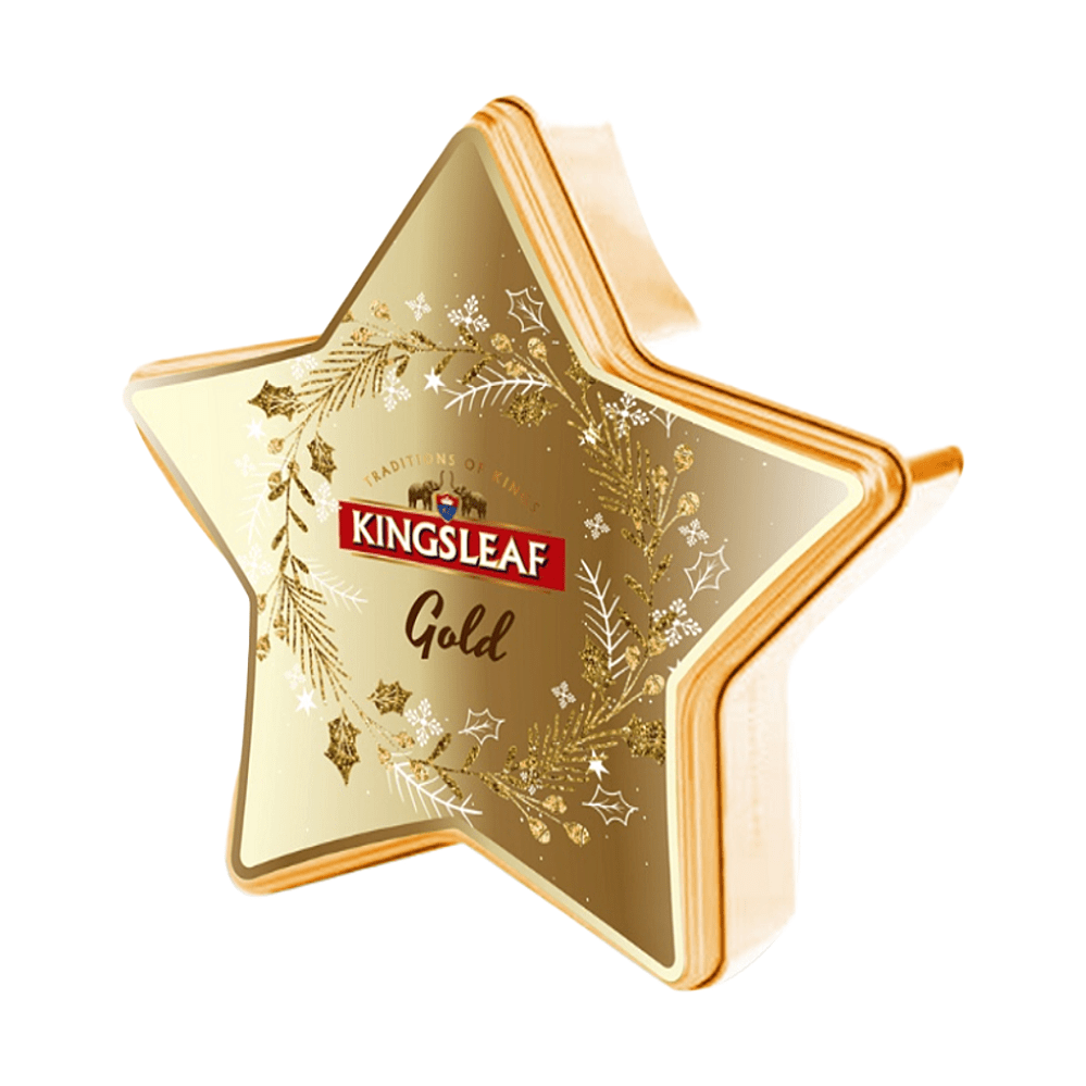 KINGSLEAF Kolekcia hviezda zlatá 30 g, poškodený obal