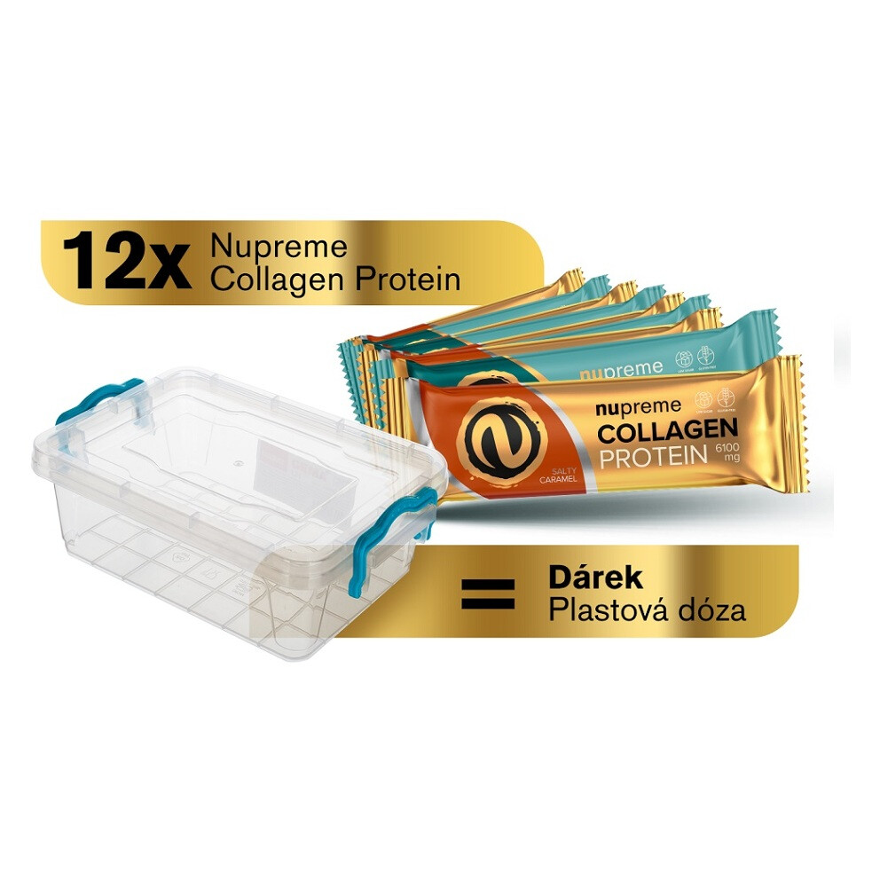 NUPREME Proteínové tyčinky mix v dóze 12 kusov, poškodený obal