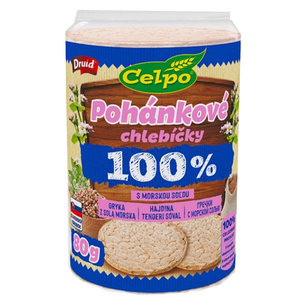 CELPO Pohánkové extra jemné chlebíčky s morskou soľou 80 g