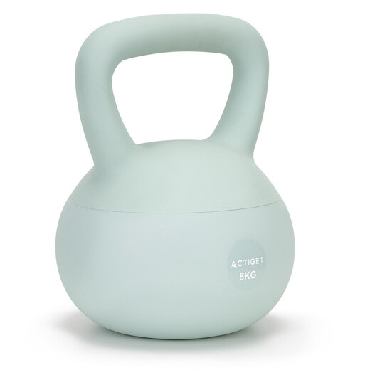 Kettlebell - mäkký - 8 kg - tyrkysový