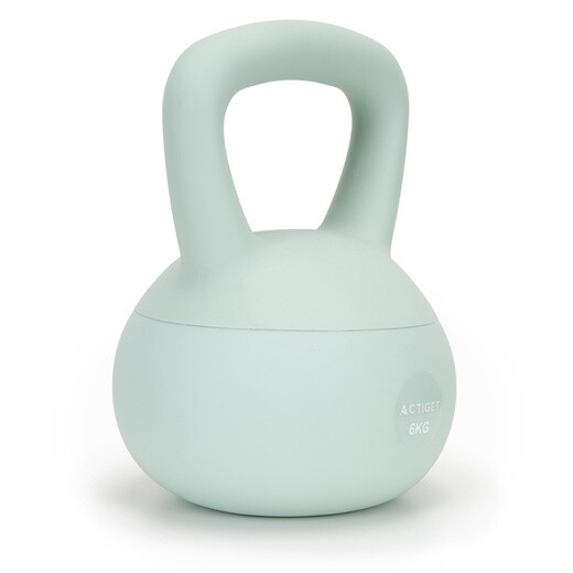 Kettlebell - mäkký - 6 kg - tyrkysový