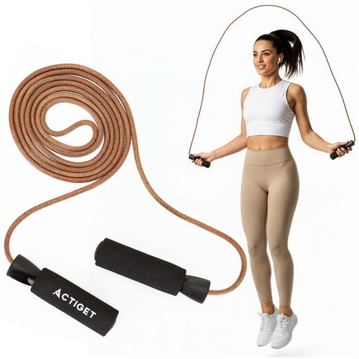 Kožené švihadlo - protišmykové - 297 cm