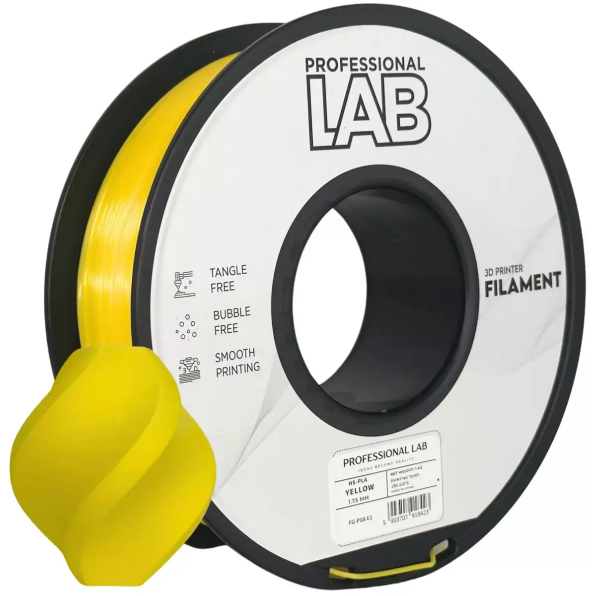 PLA HS filament Professional Lab - 1 kg žltá