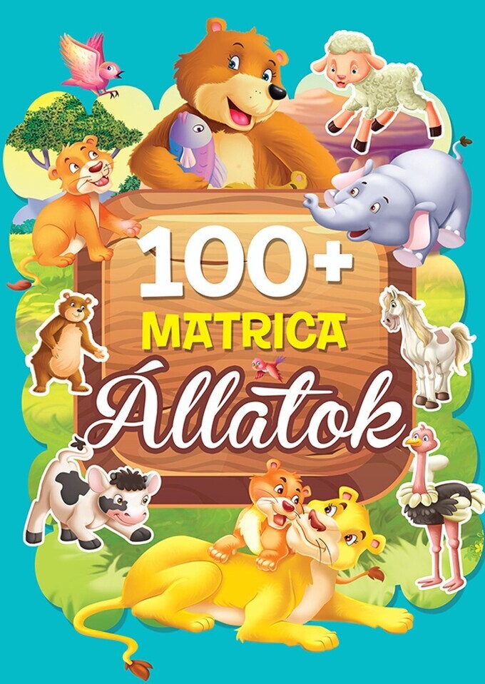 Matricás füzet 100+matrica állatok (Maďarská verzia)