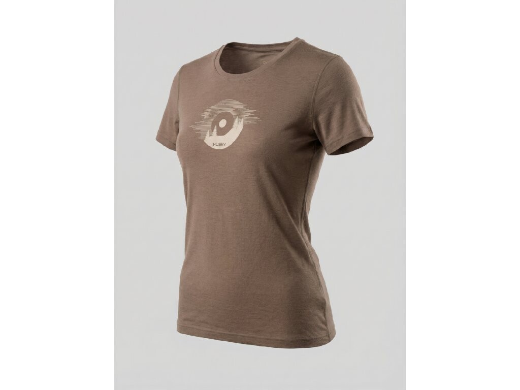 Husky Dámske tričko Mertis L beige Veľkosť: L
