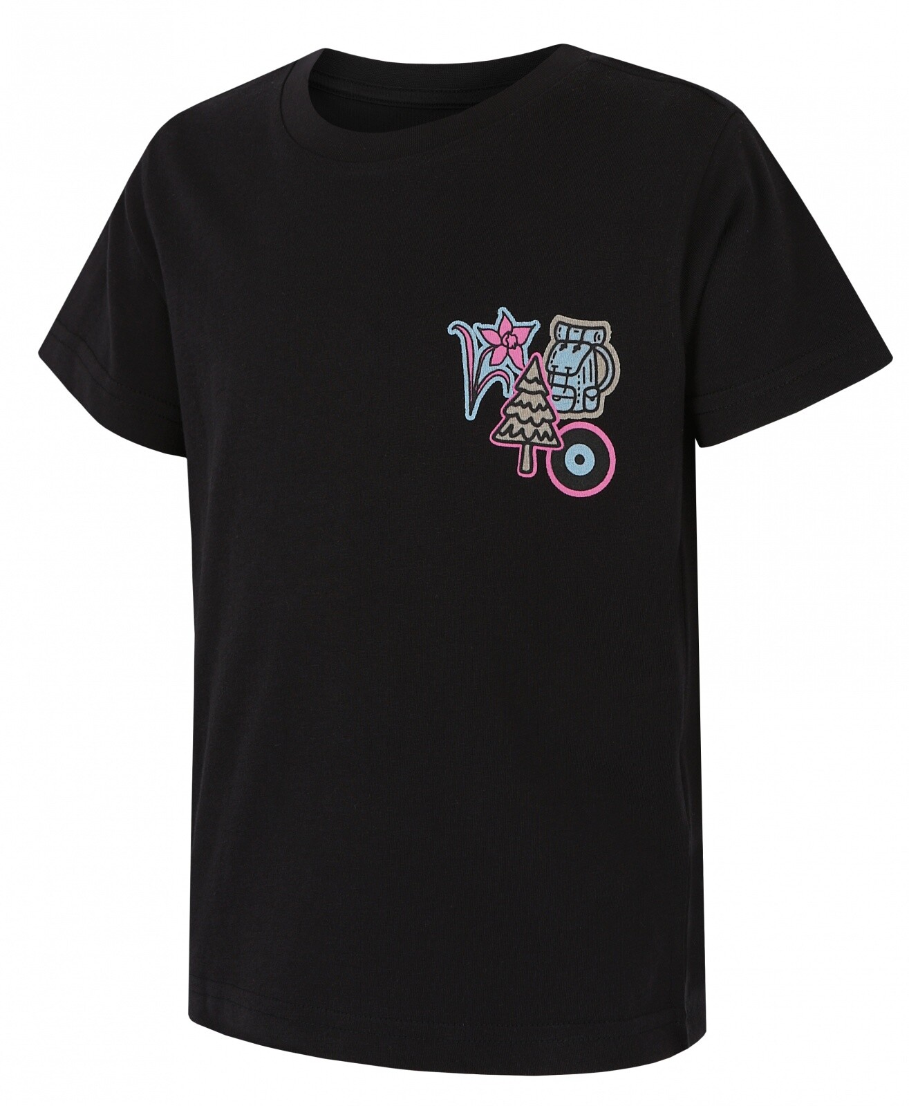 Husky Detské bavlnené tričko Tee Patch K black Veľkosť: 128