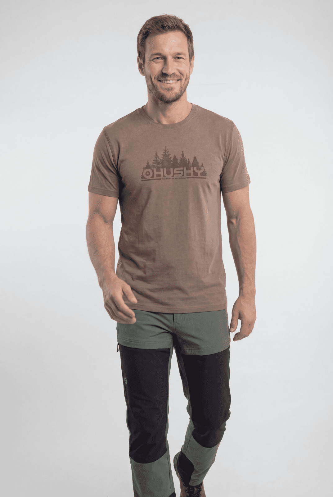 Husky Pánske tričko Mertis M beige Veľkosť: L