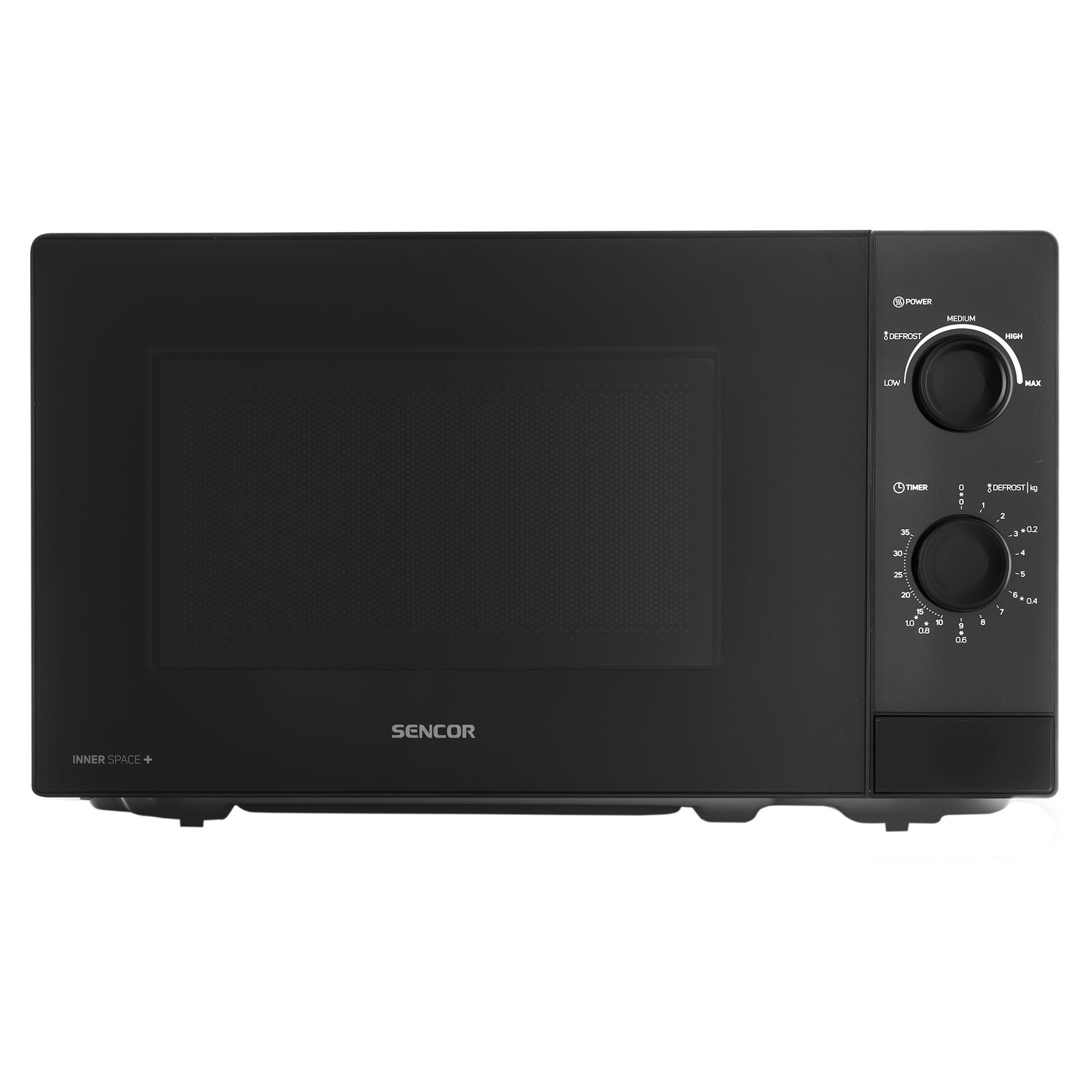 Sencor SMW 0718BK Mikrovlnná rúra 5 úrovní mikrovlnného výkonu, ktoré vyhovujú všetkým vašim potrebám, Funkcia rýchleho a hygienického rozmrazovania,