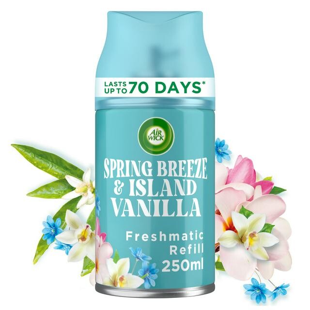 Air Wick Spring Breeze & island Vanilia náplň 250ml