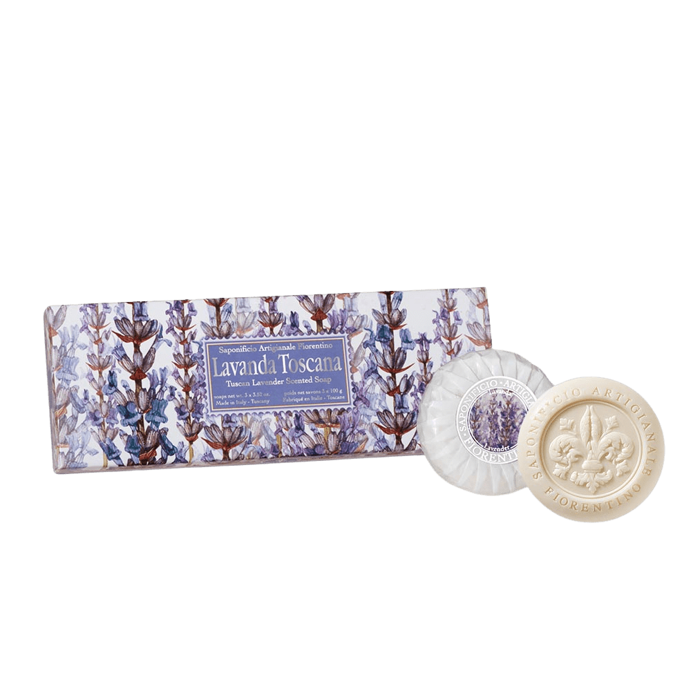 SAF FIORENTINO mydla Lavanda Toscana 3 x 100 g