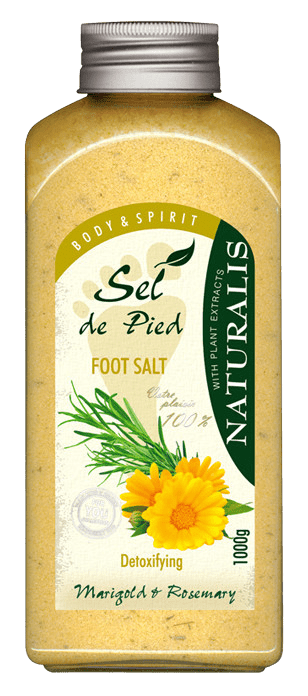 NATURALIS soľ na nohy s vôňou nechtíku a rozmarínu 1000 g
