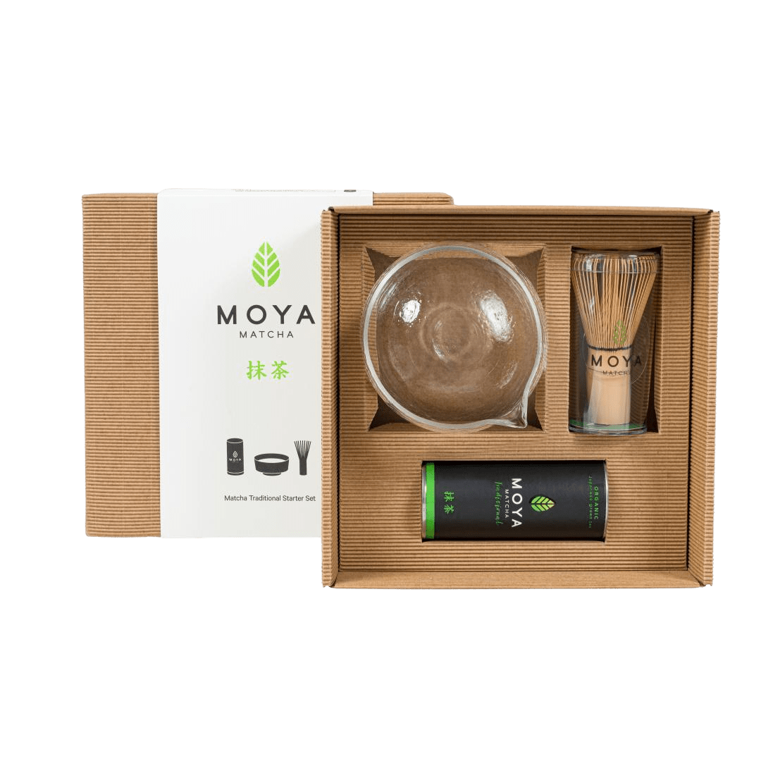 MOYA Starter Set Matcha Traditional & Sklenená miska
