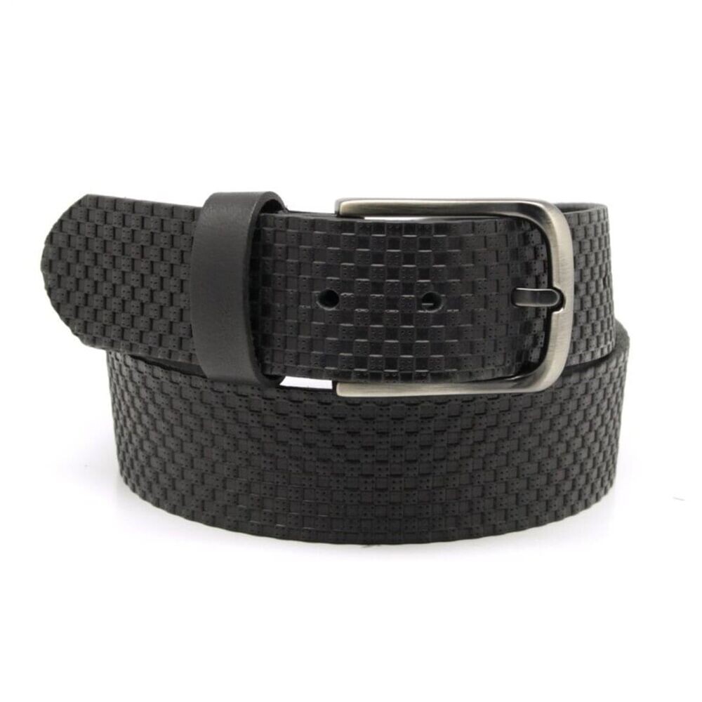 Pánsky kožený opasok Willsoor 7742 v čierne farbe