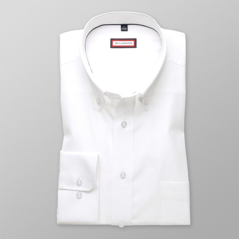 Pánska klasická košeľa (výška 176-182) 8131 v biele farbe