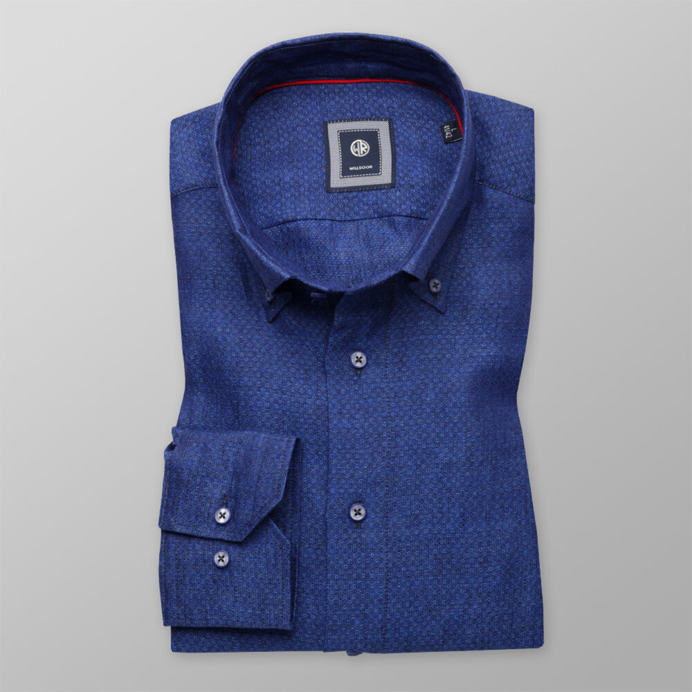 Košeľa Slim Fit modrej farby (výška 176 - 182) 10893