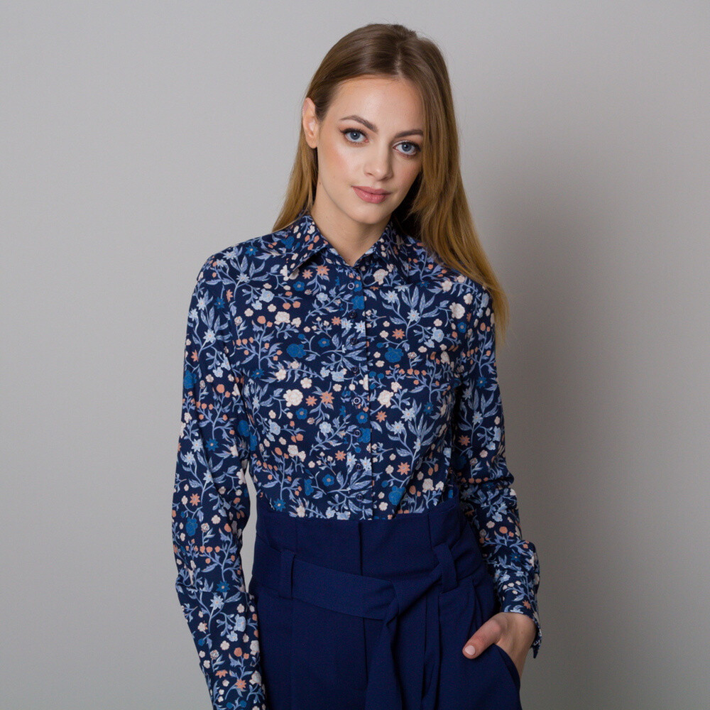 Dámska Košeľa s dlhým rukávom Willsoor Vzor 12696