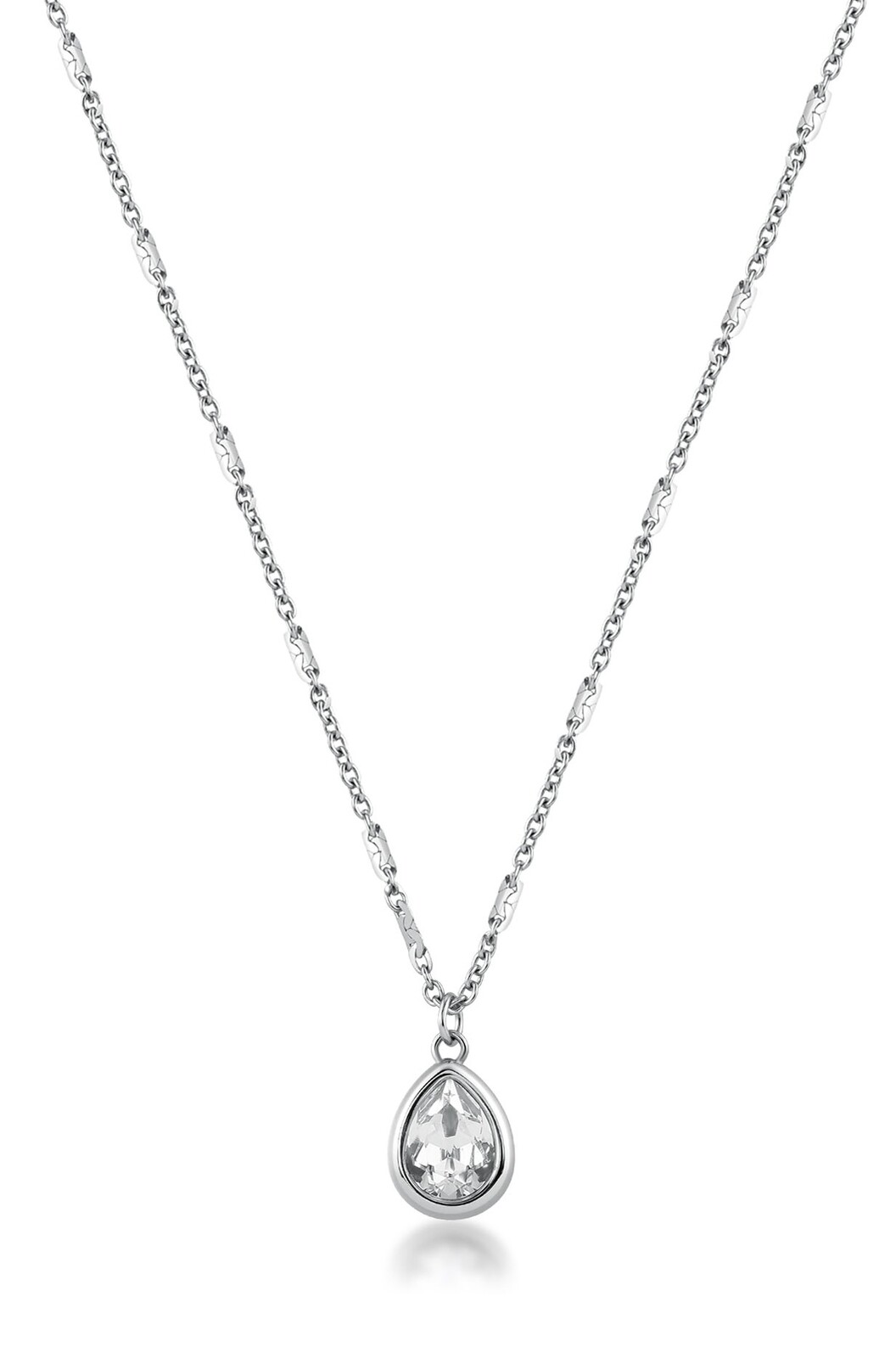 Brosway Dámsky oceľový náhrdelník s kryštálom Kvapka Symphonia BYM197