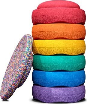 Stapelstein Rainbow sada Classic + Confetti board 6 + 1