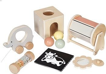 Derrson Sada montessori hraček pro miminka 0 až 12 měsíců edukativní box