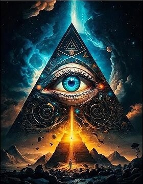 Norimpex Jasnozrivé oko v pyramíde 30 × 40 cm