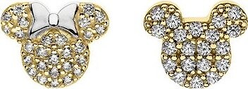Disney Detské náušnice Minnie a Mickey Mouse strieborné ES00121TZWL (Ag 925/1000, 1,68 g)
