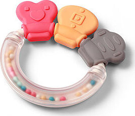 BabyOno Hrkálka s hryzadlom Shapes 3 m+