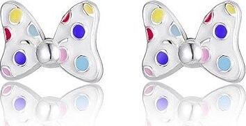 Disney Detské náušnice Mini Ribbon strieborné ES00107SL.CS (Ag 925/1000, 0,74 g)