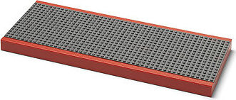 LEGO Polička na vystavení stavebnic, červená