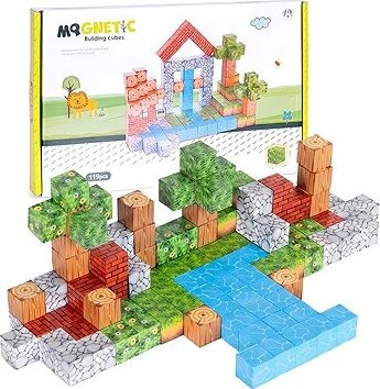 iMex Toys Magnetická stavebnice 119 ks ve stylu minecraft