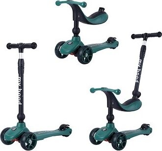 Multifunkčné detské odrážadlo Kick'n'Ride – zelené