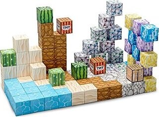 iMex Toys Magnetická stavebnica 88 ks v štýle minecraft CH1318