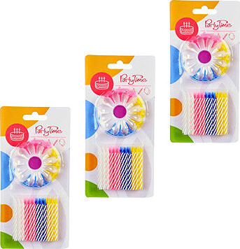 ARPEX Narozeninové svíčky barevné 6 cm, 72 ks