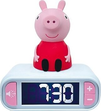 Prasátko Peppa: Pig - budík s nočním 3D světlem