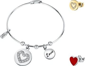 La Petite Story Darčeková sada náramok a dve single náušnice, oceľová LPS20ASD06