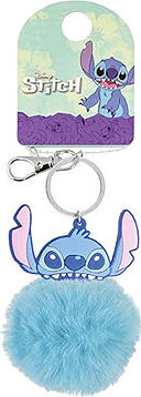Stitch: - dětská klíčenka s bambulkou