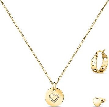 La Petite Story Darčeková sada náhrdelník a dve single náušnice, oceľová LPS20ASD02