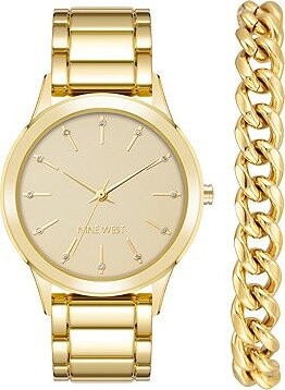 Nine West Dámska darčeková sada hodiniek a náramku NW/2770GPST