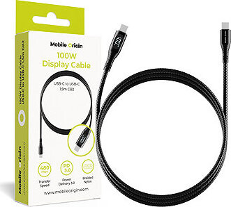 Mobile Origin 100 W Display Cable USB-C to USB-C 1,5 m CB2