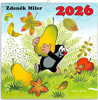 NOTIQUE Krtko 2026 poznámkový, 30 × 30 cm