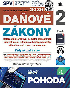 Daňové zákony 2026 XXL ProFi (Díl 2.)