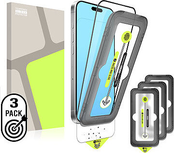 Tempered Glass Protector pre iPhone 14 Pro + samočistiaci aplikátor (3 pack)